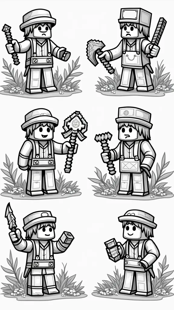 minecraft villager coloring pages